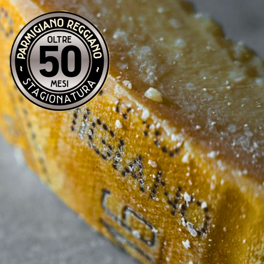 Parmigiano Reggiano DOP – lagret 50 mdr., 500 g eller 1 kg