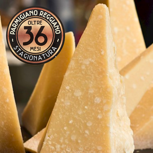 Parmigiano Reggiano DOP – lagret 36 mdr., 500 g eller 1 kg