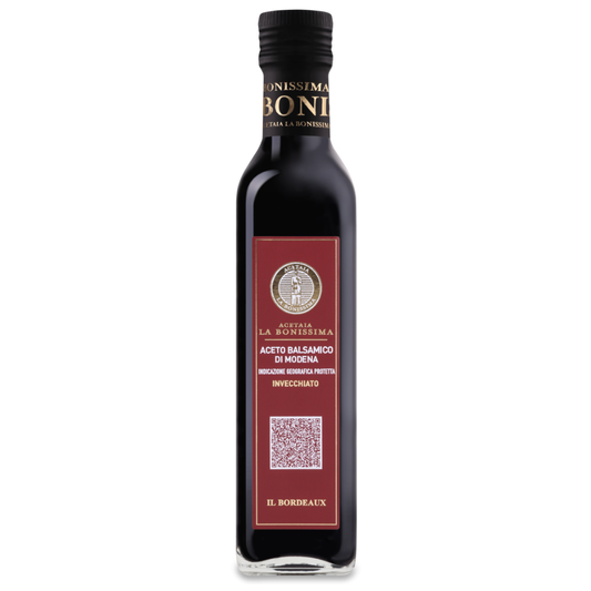 Balsamico di Modena IGP – BORDEAUX Invecchiato (mindst 3 år, 250 ml)